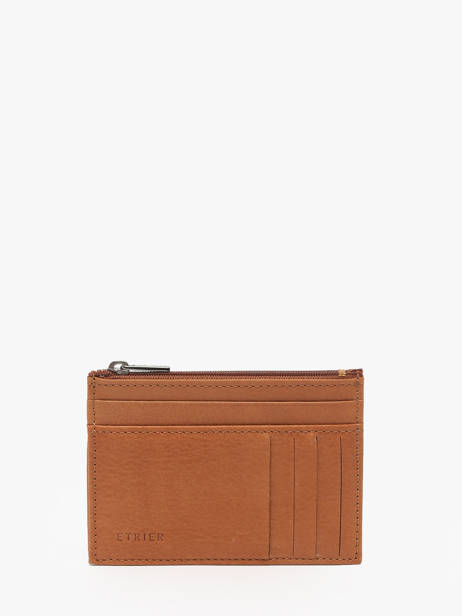 Porte-cartes Oil Cuir Etrier Marron oil EOIL5004